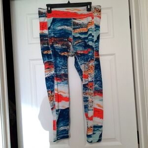 Columbia Sportswear Size XL Multi Color Pocket Workout Ankle Leggings
